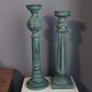 Large Pillar Candle Holders
